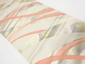アンティーク　リボン模様織出し袋帯（材料）